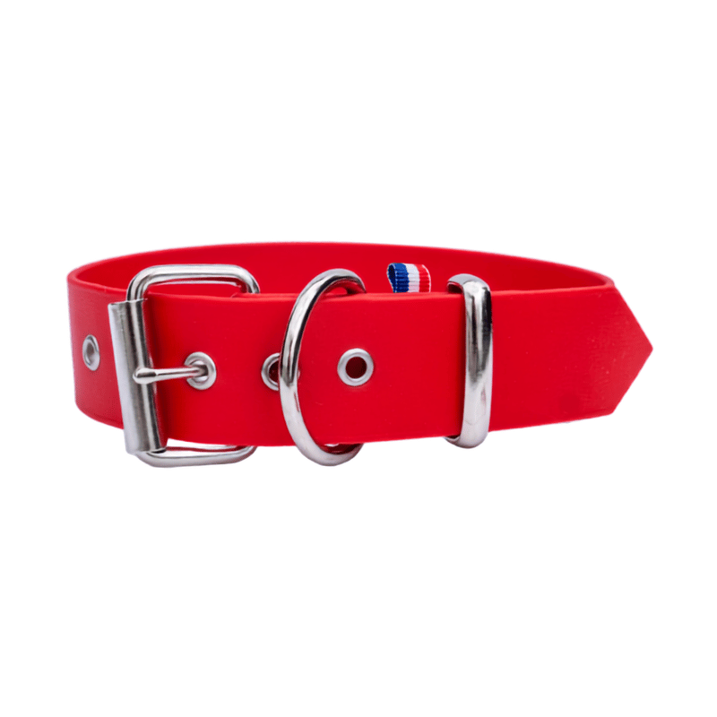 Collier Biothane +15kg Rouge