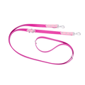 Laisse multiposition - Rose fluo/rose pastel 8kg-80kg Biothane