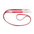 Laisse multiposition - rouge/beige 8kg-80kg Biothane
