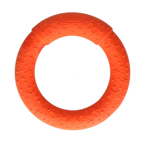 jouet orange pour chien, jouer rond et creux 