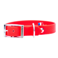 Collier hexa pour chien rouge