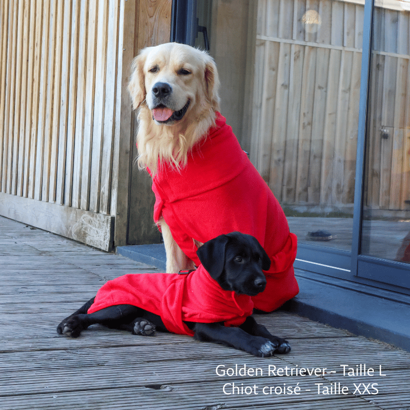 Peignoir pour chien, serviette pour chien, peignoir chien, peignoir grand chien, peignoir chiot