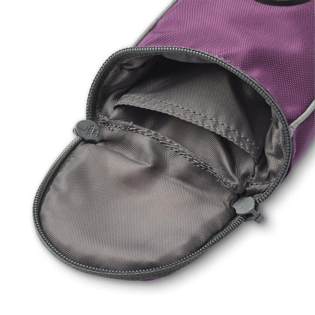 pochette violette  de laisse 