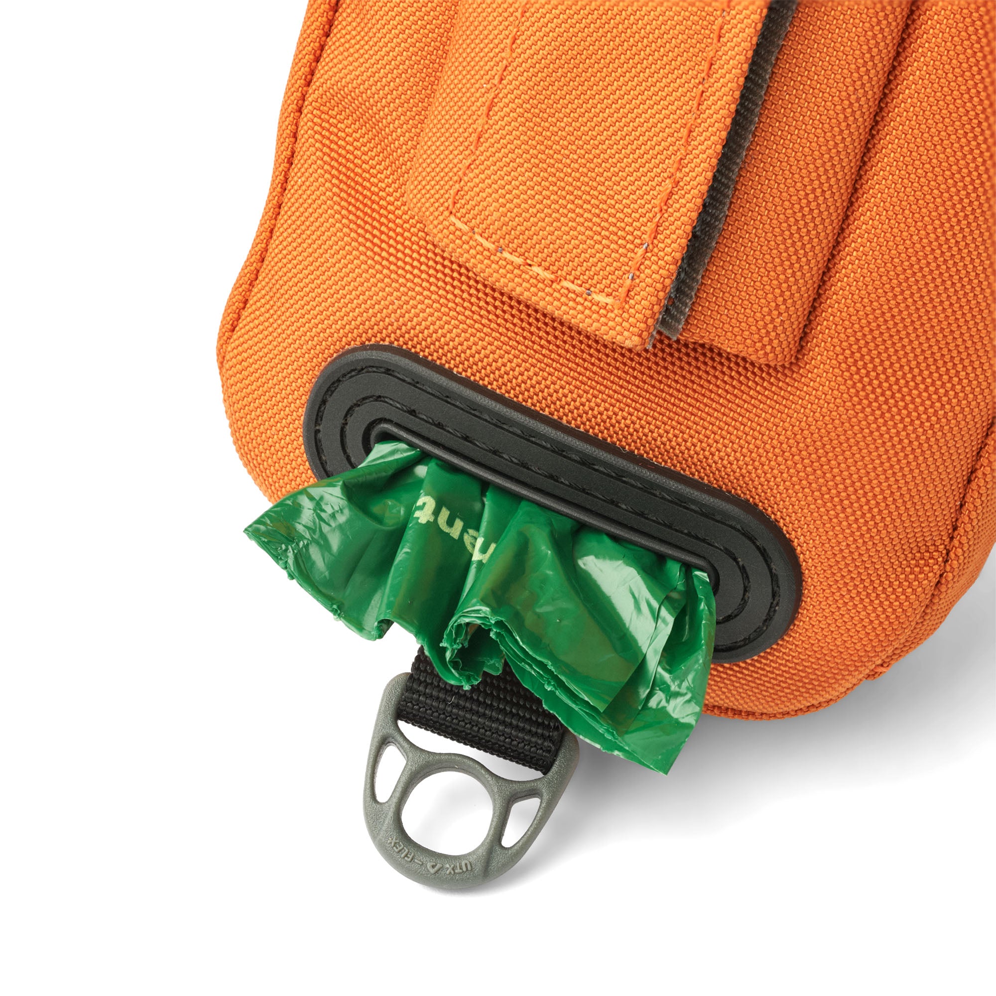 pochette orange pour laisse