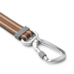 Laisse marron avec mousqueton