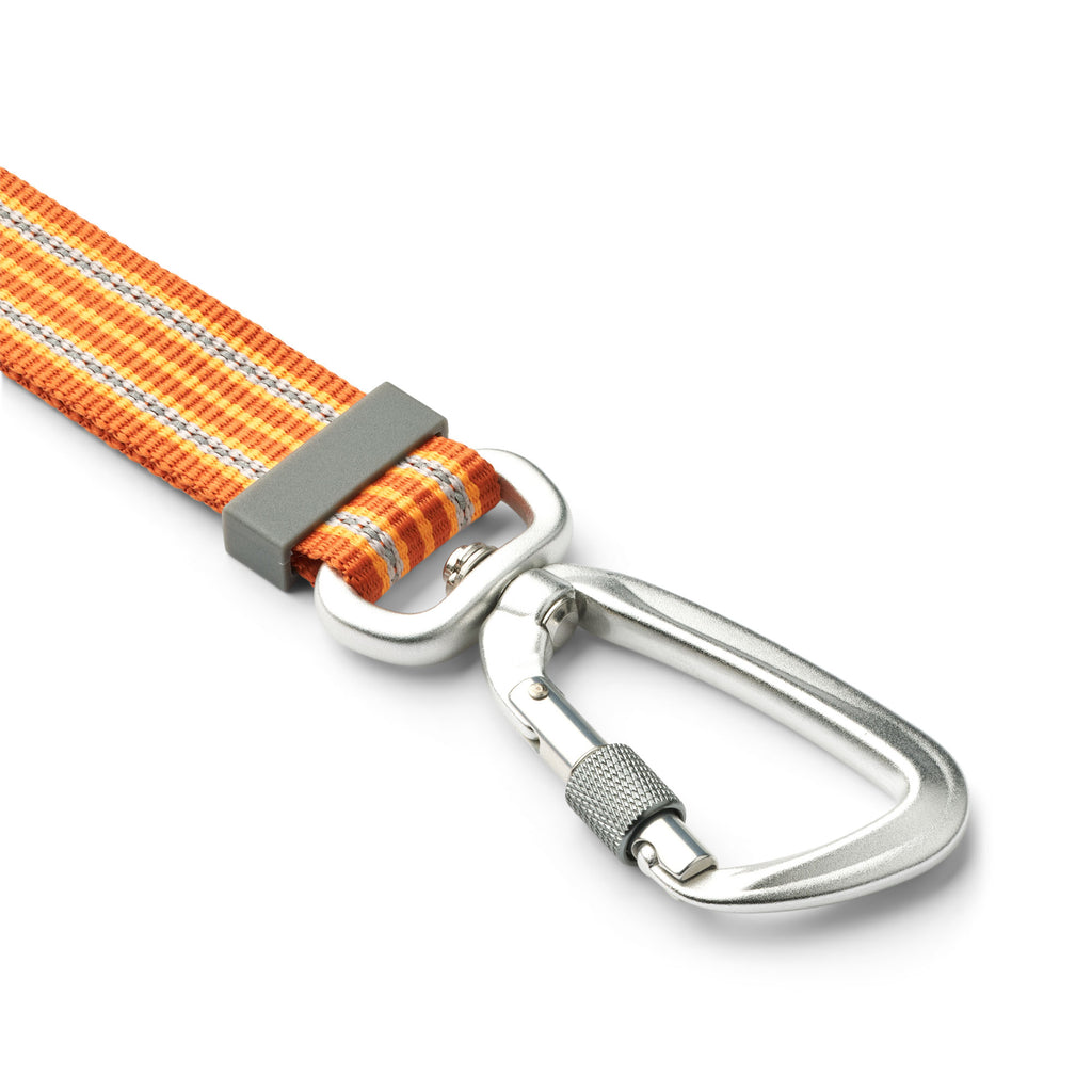 Laisse orange avec mousqueton