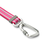 Laisse rose avec mousqueton