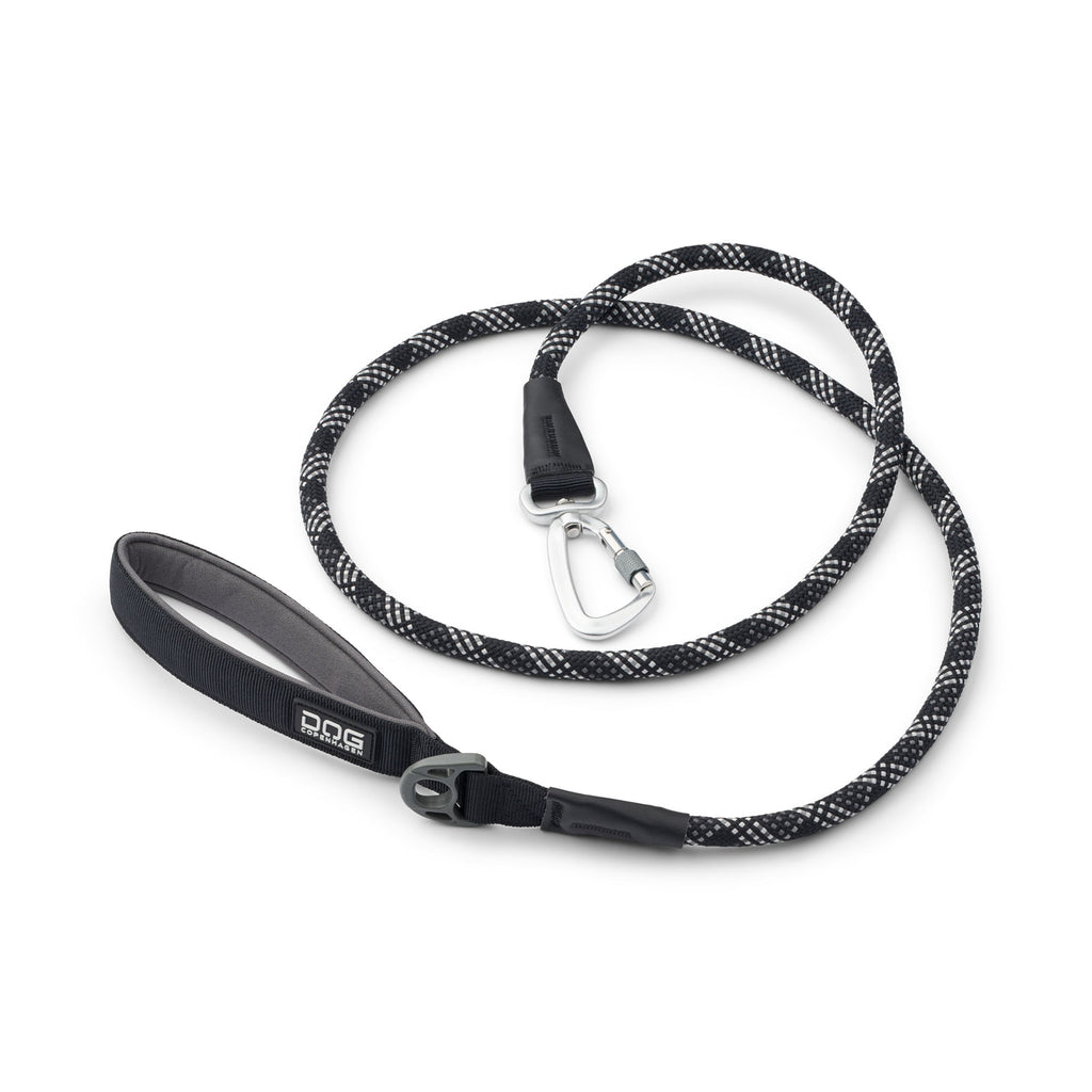 laisse noir pour chien, laisse noir, laisse noir avec mousqueton 