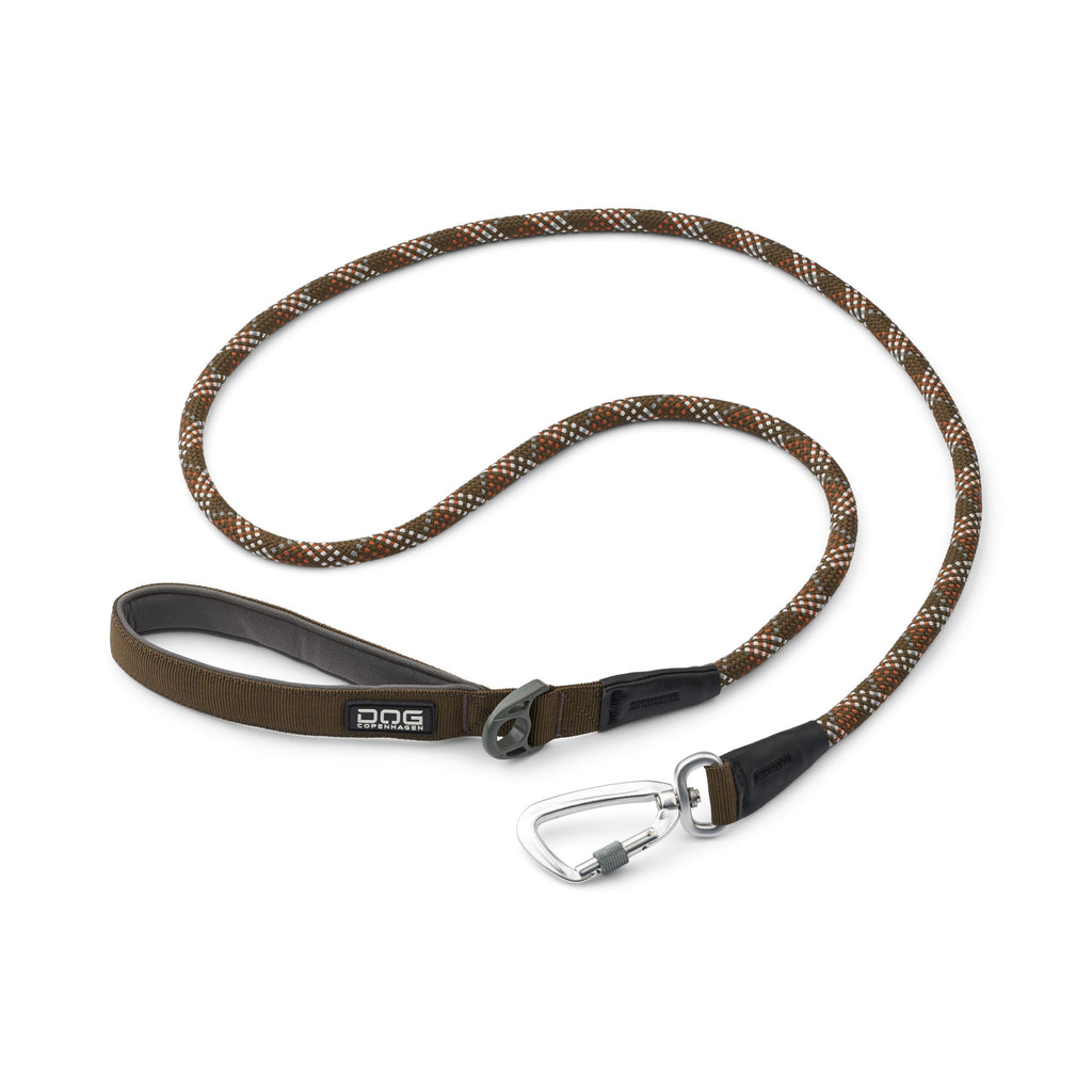 laisse avec corde marron 
