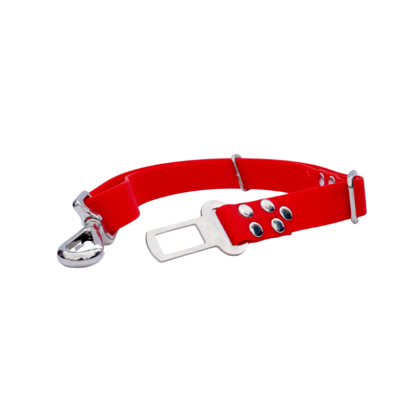 ceinture de sécurité voiture chien hexa rouge