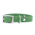 collier hexa chien vert olive