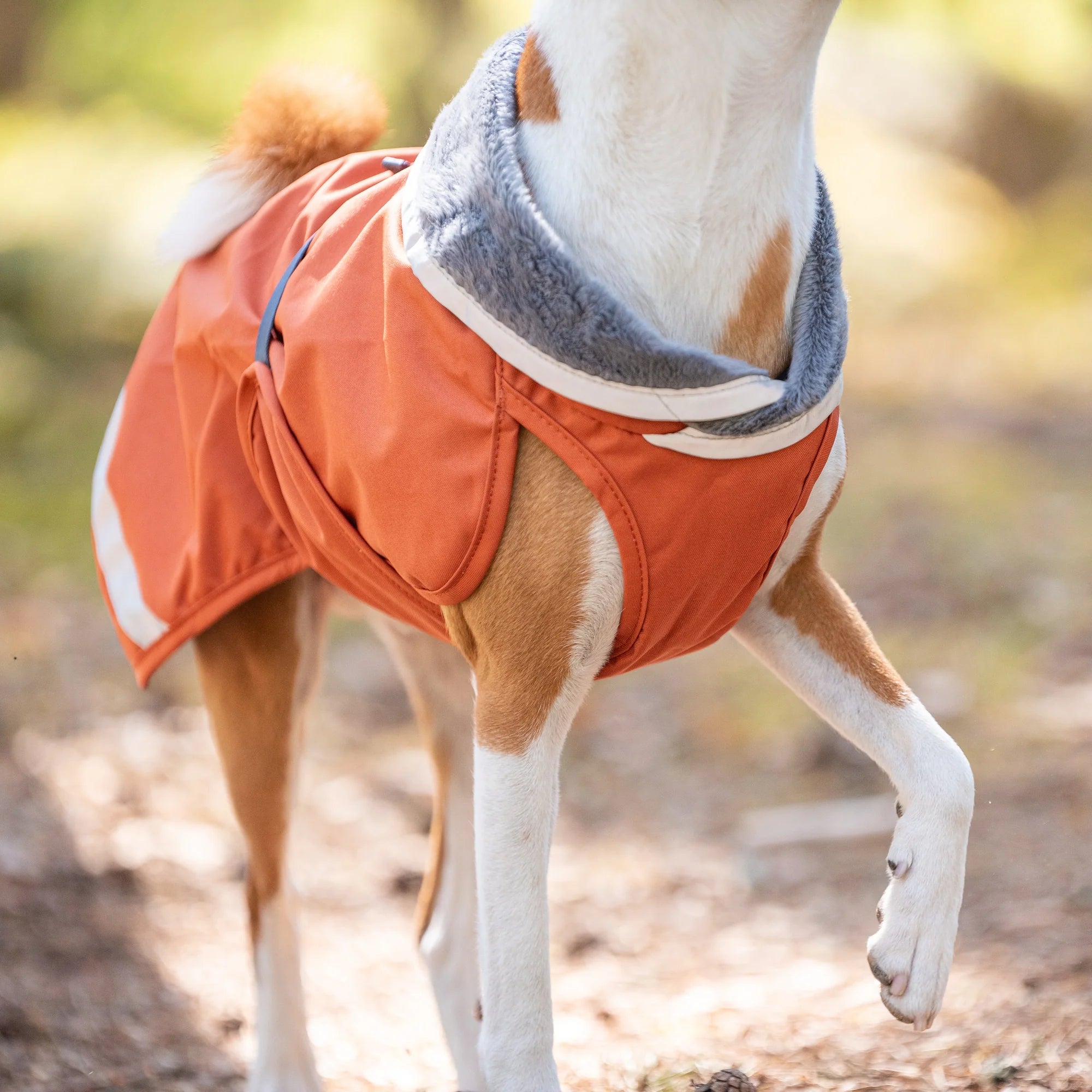 manteau imperméable orange